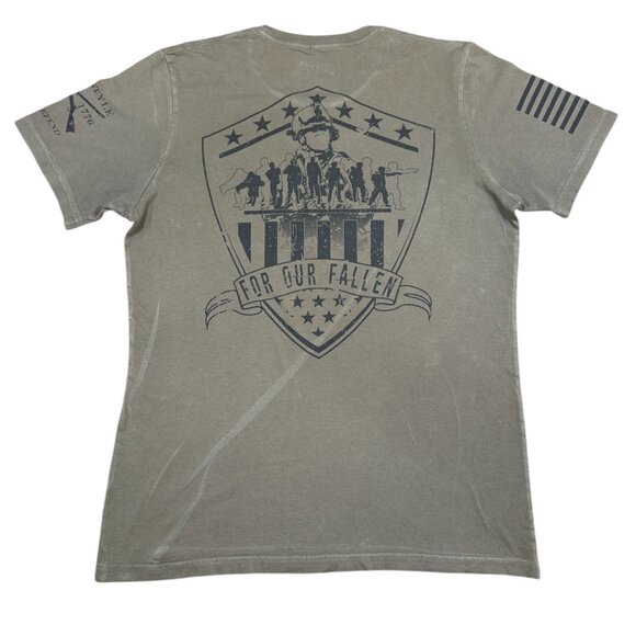 Grunt Style Hero Hump Memorial Day 2017 ‘For Our Fallen’ Tee Olive Sz Large - Picture 1 of 2